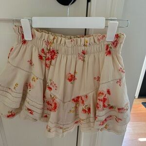 Aerie Skort with Floral Design
